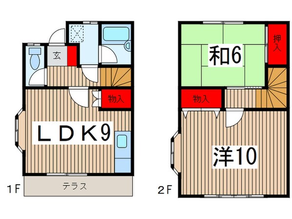 エルムハイツＡの物件間取画像